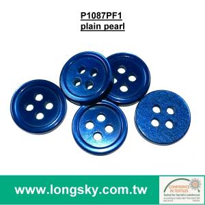 (#P1087PF1-4HS) 客製化圓形塑料流行鈕釦工廠