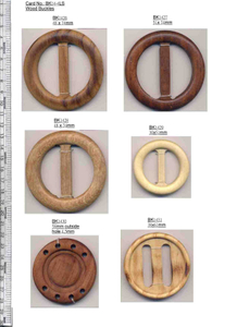 木製腰帶扣環 (#BK14-4)