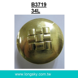 (#B3719/34L) 21MM服裝用金色電鍍圓鈕釦