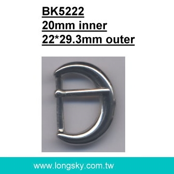 半圓形外套皮帶扣環、帶頭 (BK5222/20mm內徑)