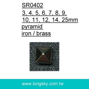 (#SR0402) 4爪金字塔型飾釘