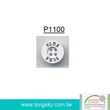 (P1100) 高級雷射刻字雙色休閒衫鈕釦