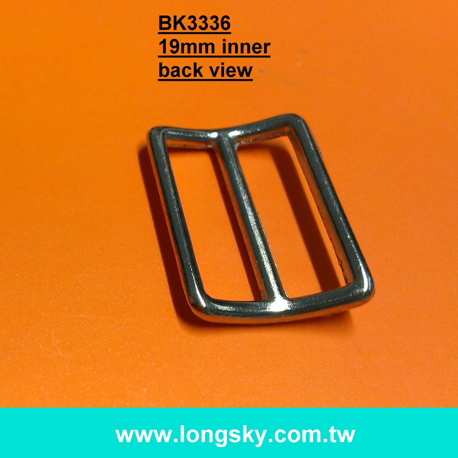弧型帶頭飾扣 (#BK3336/19mm)