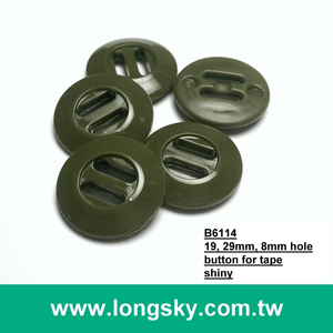 (#B6114/19mm) 陸軍綠圓型寬洞耐溫軍用插頭釦